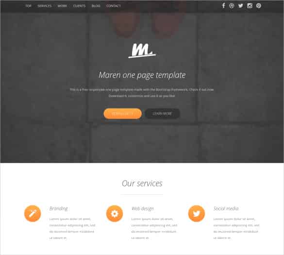 Free Bootstrap Templates For Website